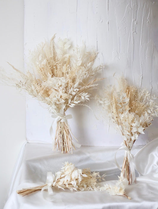Dried Hydrangea Luxury Bridal Bouquet